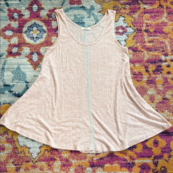 easel Tops - Easel Cream Tank Top with Soft Fabric and Flattering Fit